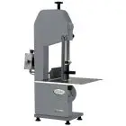 BONE BANDSAW - MOD. SEOSV18T - PAINTED METAL STRUCTURE - CUTTING HEIGHT cm 32 - SUPPLY V 230/400/50Hz THREE PHASE - POWER Kw 0,75 (1,0 Hp) - DIMENSIONS Cm 42 x 53 x 91 - CE STANDARDS