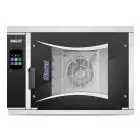 CONVECTION AND STEAM GAS OVEN WITH TOUCH SCREEN PANEL WITH ICONS - Code MISTRAL 6TTR M14 VISION - SUITABLE FOR BAKERY AND PASTRY - VENTILATED - Tray oven capacity n. 6 cm 60 x 40 or 66 x 46 - Power kcal/h 8.600 - AUTOMATIC WASHING - Dim.100 x 99 x h 69,5 