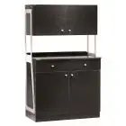 Waiter's station - Mod ML3212SSP - Veneered structure - N 2 cupboards - N 2 drawers + N 2 wall cupboards - Dimensions cm L 92 x D 48 x h 153