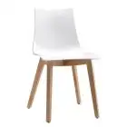 CHAIR NATURAL ZEBRA ANTISHOCK - MOD. 2805 - POLYCARBONATE BODY TRASPARENTE - NATURAL BEECH FRAME - FOR INDOOR USE - DISMANTLED - DIM. cm L 46 x D 52 x H 81 - EC STANDARDS