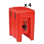 INSULATED FOOD BOX - MOD. QC05 - SUITABLE FOR THE TRANSPORT OF FOOD AND LIQUIDS - HOT OR CHILLED - CAPACITY 4,3L - DIMENSIONS cm L 24,5 x D 35 x 39,5 H - PACKAGE NO. 4 PIECES