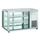 Refrigerated countertop display - Mod RC 910 - Temperature 0º/+12ºC - 2 shelves - Rear sliding doors - Dimensions cm L 91 x D 52,4 x h 57,5