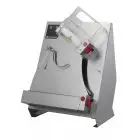 PIZZA DOUGH SHEETER - PIZZA ROLLING MACHINE - 2 SETS OF ROLLERS (top rollers inclined) - Mod. TO 35 C - Roller length cm 34 - Power hp 0,50 - Single phase 230 V - CE approved