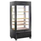 Refrigerated wine display - Mod RV 604BL - Capacity n 120 bottles - Temperature +0/+20 °C - Ventilated - Dimensions cm L 90 x D 65 x H 190