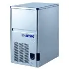 HOLLOW CUBE ICE MAKER - Mod SEI24 - CONTAINER CAPACITY Kg 6 - PRODUCTION WITH AIR MOTOR UP TO 25/24 h kg - PRODUCTION WITH WATER MOTOR UP TO kg 24/24 h - Dim. cm L 33,6 x D 45,7 x H 59,7/61,7
