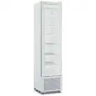 REFRIGERATED DISPLAY CASE IN WHITE PAINTED SHEET METAL - STATIC - Mod MILS FREEZER 225V B - CAPACITY 226 L - 1 GLASS DOOR - TEMPERATURE -18/-24°C - DIMENSIONS cm L 49,4 x D 52,1 x H 191,5 - CE STANDARD