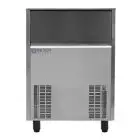 FULL CUBE ICE MACHINE - SPRAY SYSTEM - Mod SS 95 - CUBE TYPE: M/L - CUBE: gr 22/40 - AIR-COOLED VERSION PRODUCES UP TO 82 kg/24h - WATER-COOLED VERSION PRODUCES UP TO 81 kg/24h - Dim cm L 64,5 x D 64,5 x H 87