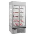 MULTIDECK CHILLER SUITABLE FOR MEAT AND DAIRY PRODUCTS - MOD SUPER SUNNY 14 GLASS - CAPACITY 940 LITERS - TEMPERATURE 0°/+10°C - VENTILATED - DIMENSIONS cm L 133,5 x D 73,7 x 198,7 H - CE Standard