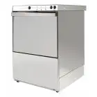 MECHANICAL GLASS WASHER, STAINLESS STEEL - MOD U400 - DRAIN PUMP FITTED - Single phase - MAX CLEARANCE cm 28 - SQUARE RACK cm 40x40 - CYCLE (sec) 120 - ADJUSTABLE RINSE AID DOSING PUMP - Total dimensions cm L 45 x D 52 x h 69,2