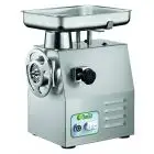 COMMERCIAL MEAT MINCER 22 RGE (removable mincing set) - Stainless steel grinding group - Power 1,5 HP - 1100W 230/400 V Three-phase - Hourly production Kg/h 200-300