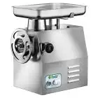 COMMERCIAL MEAT MINCER 32 RSD (removable mincing set) - Stainless steel mincing set - Reverse function - Power hp 2,2 - 1600W 230/400V Three phase - Production per hour Kg/h 300-500