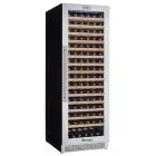 REFRIGERATED WINE DISPLAY - MOD. G-VI180S - VENTILATED - TEMPERATURE +5°C/+18°C - N. 1 GLASS DOOR - STRUCTURE IN BLACK PAINTED SHEET METAL - GROSS CAPACITY 388 Liters - POWER 160 W - POWER SUPPLY 220-240V/1/50Hz - DIMENSIONS cm L 71 x D 59,5 x 172 H