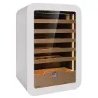 Wine display cooler with capacity Lt 126 and temperature +2 to +20 °C Klimaitalia VINARIUS 40 WHITE