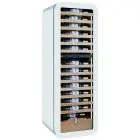 Wine display cooler with capacity Lt 268 and temperature range from +2 to +12 °C and from +12 to +20 °C Klimaitalia VINARIUS 62 WHITE