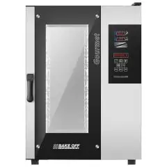 ELECTRIC CONVECTION AND STEAM OVEN WITH DIGITALS CONTROLS -  Cod. GOURMET 1011E - SUITABLE FOR GASTRONOMY - Capacity: n. 10 GN 1/1 (cm 32,5x53) baking trays - Power Kw 10 - Electric power supply: 230/400 V 50/60 Hz - Max temperature: 270°C - Exterior dime