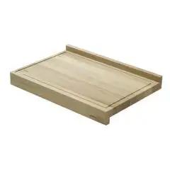 Double function CHOPPING BOARD mod. Thyle -  made from white solid ironwood with grooves