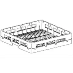 18 PLATE POLYPROPYLENE DISWASHER RACK - Dimensions cm 50x50x11