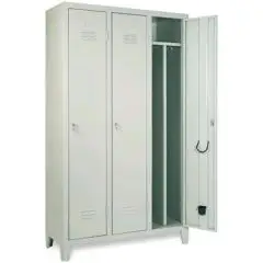 METAL LOCKER - MOD. CLA 35/50/D - Single unit structure - WITH REMOVABLE DIVIDER - DIMENSIONS Cm P103x H180