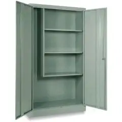 METAL BROOM STORAGE LOCKER - MOD. SCO 80/100 - Single unit structure with doors - DIMENSIONS Cm P 40 x H180