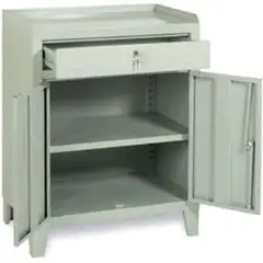 TOOL STORAGE LOCKER - N. 2 DOORS - MOD. PU70/50 - DIMENSIONS Cm L70x D45x H90 - Volume m³ 0,29 - Weight Kg. 23
