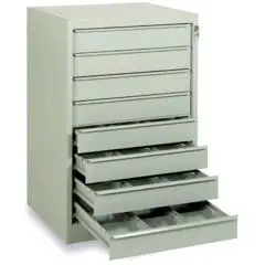 METAL DRAWER UNIT N.8 DRAWERS - MOD. CAS8 - DIMENSIONS Cm L62x D55x H95,2 - Volume m³ 0,33 - Weight Kg. 62