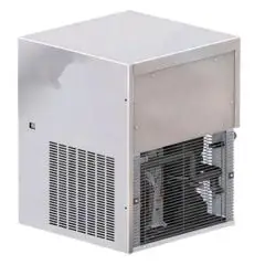 FLAT FLAKE ICE MACHINE - Cod. NHU310 - PRODUCES UP TO kg 140/24 h - ABSORBED POWER 650 W - Fits with ice bin QF530/ U420/ T250 / SC140 - Dimensions cm L 56 x D 56,9 x H 60 - EC standards