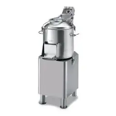 POTATO PEELER - MOD. QQS21 - LOADING CAPACITY Kg. 10 - POWER W 735 - POWER SUPPLY: SINGLE PHASE OR THREE PHASE - EC standards