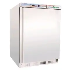 UPRIGHT FRIDGE - PAINTED STEEL/ABS EXTERIOR - STATIC COOLING - ECO - Mod G-ER200 - ENERGY CLASS A - SINGLE SOLID DOOR - GROSS CAPACITY LT 130 - TEMPERATURE RANGE +2º/+8ºC - Dimensions cm L60 x D58,5 x h85,5 - CE APPROVED