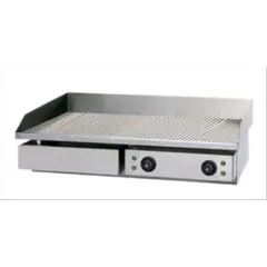 ELECTRIC GRIDDLE - COUNTERTOP MODEL - Mod. GHN 75R - Grooved plate - Cooking surface cm 72,5x40 - Power kW 4,4 - Single phase - Dimensions cm L 73,5 x D 53 x 24,5h - EC standards