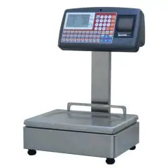 ELECTRONIC COUNTERTOP SCALE - MOD. SUMMA - CAPACITY: Kg 12/30 div. 2/5 grammes - DIMENSIONS CM L 37 X D 34 X h 55 - COLOURS AVAILABLE: PEARL BLACK, PEARL WHITE - EC STANDARDS