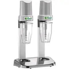 MILKSHAK BLENDER - Mod. FP 2P - N. 2 polycarbonate cups Lt 2x0,5 - Power 120 + 120 W - 230V/1/50-60Hz - CE APPROVED