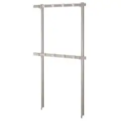 Hooked bars Mod. A FORCELLE - In anodized aluminum alloy - Ideal to be positioned inside prefabricated cold rooms - Oval meat hanger profile 50x20 mm