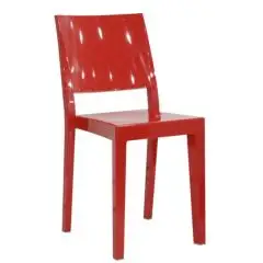 CHAIR - MOD. PC492 - POLYCARBONATE STRUCTURE - SEAT HEIGHT 48 cm - STACKABLE UP TO 4 PIECES - FOR INTERNAL USE - DIM. cm W 37 x D 38,5 x h 85 - CE STANDARD