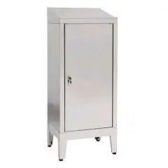 Stainless steel lectern / standing desk - n. 1 door