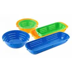 POLYPROPYLENE CAKE BASKETS FOR ROUND MIXTURES - Resistant, hygienic and stackable - Dishwasher-proof