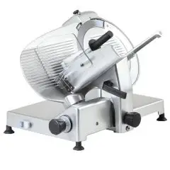 GRAVITY SLICER WITH BELT TRANSMISSION - Mod AF370GR - SINGLE PHASE or THREE PHASE supply - Blade Ø 370 - Cutting capacity mm 300x270 - EC standards
