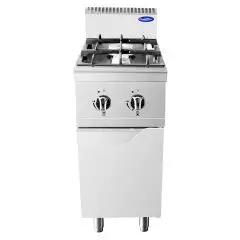 GAS COOKER - Mod. CV9I2DH2 - NO. 2 BURNERS - AMBIENT CUPBOARD WITH DOOR - PILOT LIGHT - Power kW 24 - Dimensions cm L 40 x D 90 X H 114 - CE approved