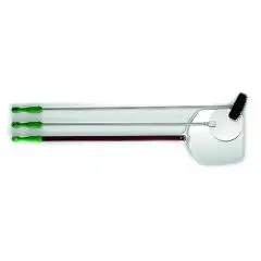 3-PIECE SET - MOD. AV4972 - Height cm 135 - Shovel ø cm 33 - Small shovel ø cm 22 - Brush