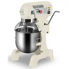 PLANETARY MIXER WITH REMOVABLE BOWL - Mod B10K (Tabletop Model) - 230V/1/50Hz - Bowl capacity Lt 10 - Power kW 0,45 - Dimensions cm L 53 x D 49,6 x H 78