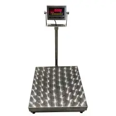 FLOOR SCALE - Mod PMERCURY - CAPACITY CHOICES: Kg 60/150/300 - Stainless steel weighplate