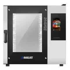 ELECTRIC CONVECTION AND STEAM OVEN WITH TOUCH SCREEN CONTROLS - Cod. BISTROT 665E - SUITABLE FOR BAKERY AND PÂTISSERIE - Capacity: n. 6 40x60 or 46x66cm baking trays - Power Kw 10 - Electric power supply: 230/400 V 50/60 Hz - Max temperature: 270°C - Exte