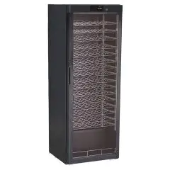 REFRIGERATED WINE DISPLAY - Mod. G-BJ408 - Capacity bottles N. 96 of 0,75 liters - Differentiated temperature for each shelf - Temperature +5/+18 °C - Power W 112 - Single-phase power supply 230V/1/50Hz - Dimensions cm L 60 x D 60,3 x 186 h - CE Standard
