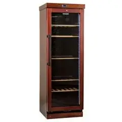 Wine display cooler - Mod CANTINETTA 1P - Ventilated - Temperature +3°/+16°C - Capacity Lt 345 - Dimensions L 64,3 x D 62 x H 183,7 cm