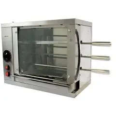 MULTIGRILL - MOD. CEV2 - Supporting structure in stainless steel - N. 2 resistors with energy regulator - N. 2 + 1 stainless steel sword - Voltage 230V SINGLE PHASE - Power 1,8 KW - Dimensions: cm W 58,7 X D 31,5 X 45 h - CE standard