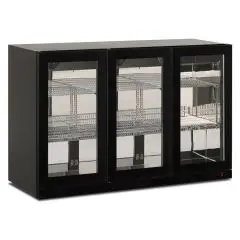 SUBZERO black wall cooler model COLD WALL 300 BLK, 280 lt capacity and -2&deg;C/+10&deg;C temperature.