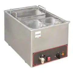 ELECTRIC COUNTERTOP PASTA BOILER - MOD DQ36MU - Capacity: 25L - Single phase 230V - Dimensions cm L34xD54xH28 - CE approved