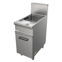 GAS FRYER, FREE-STANDING - EASY LINE - MOD. G7JUM1V17 - N. 1 tank Lt. 17 oil capacity - Power kW 16,5 - Dimensions: cm L 40 x D 70 x H 85 - CE approved