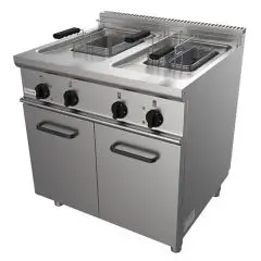 ELECTRIC FRYER, FREE-STANDING - EASY LINE - MOD. G7JYM2V13 - N. 2 tanks Lt. 13 + 13 oil capacity - Power kW 24 - Dimensions: cm L 80 x D 70 x H 85 - CE approved