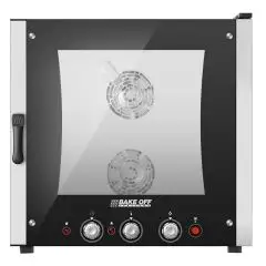 ELECTRIC CONVECTION AND STEAM COMBINATION OVEN - Cod. EASY6E - SUITABLE FOR GASTRONOMY, BAKERY AND PÂTISSERIE - Capacity: N.6 60x40cm or GN 1/1 baking trays - Power Kw 10,7 - Electric power supply 230/400 V 50/60 Hz - Max temperature: 270°C - Exterior dim