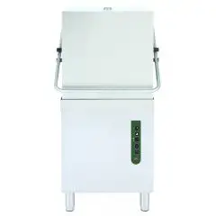 GRADE AISI 304 STAINLESS STEEL DISHWASHER - Mod EKO1000 - Max height clearance cm 42 - Square rack cm 50 x 50 - Cycle 60-180-240" - Rinse aid and detergent dispenser - Dimensions cm L 74,7 x D 79,6 x H 132,9/180